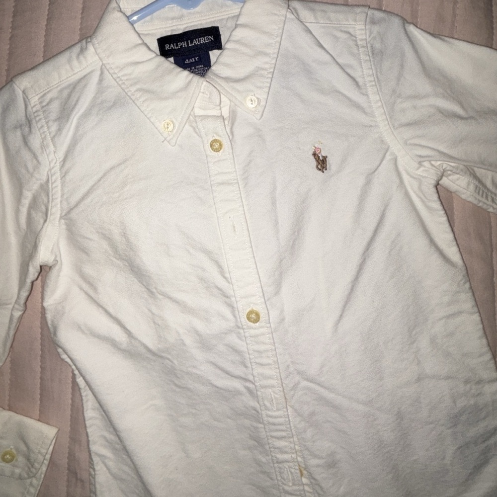 Ralph Lauren White Button-Up Shirt